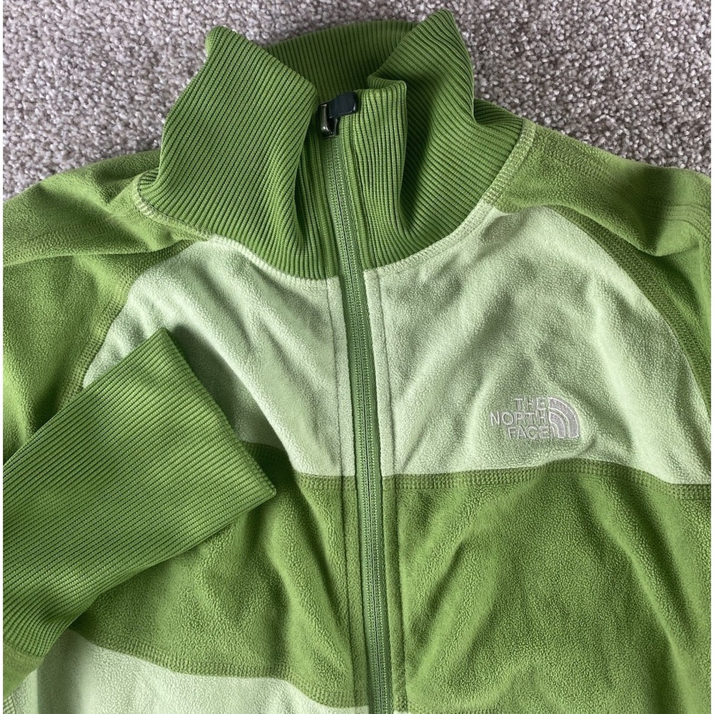 The North Face Womens M Green Fleece Sherpa Jacket Polyester Warm Winter TKA 100